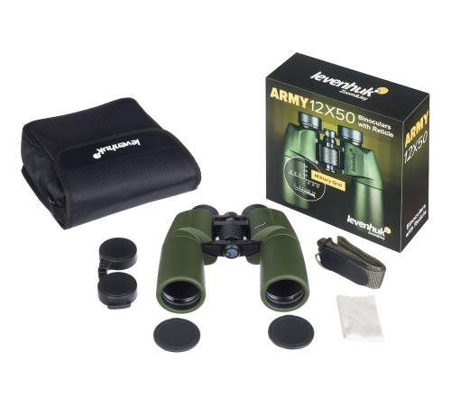 Бинокль Levenhuk Army 12x50 с сеткой