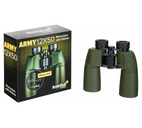Бинокль Levenhuk Army 12x50 с сеткой