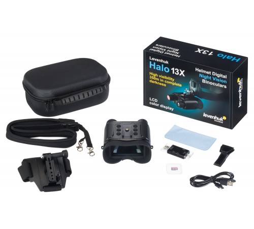 Бинокль цифровой ночного видения Levenhuk Halo 13X Helmet, с креплением на голову