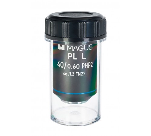 Объектив MAGUS 40HP 40х/0,60 Plan L фазовый PHP2 ∞/1,2 WD 3,5 мм Объектив MAGUS 40HP 40х/0,60 Plan L фазовый PHP2 ∞/1,2 WD 3,5 мм