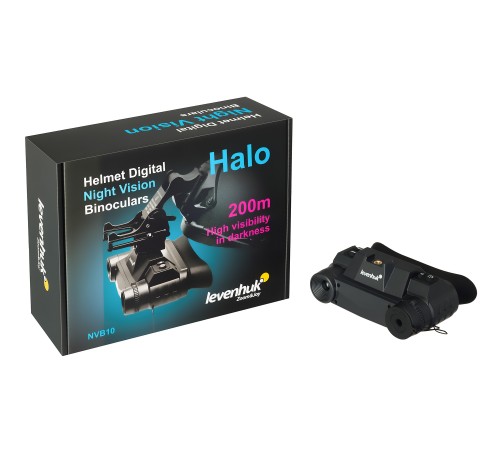 Бинокль цифровой ночного видения Levenhuk Halo NVB10 Helmet, с креплением на шлем
