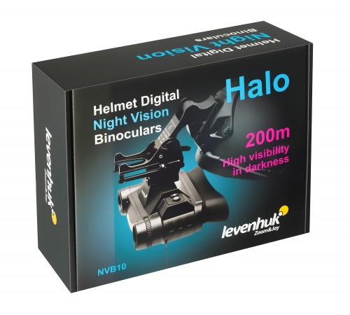 Бинокль цифровой ночного видения Levenhuk Halo NVB10 Helmet, с креплением на шлем
