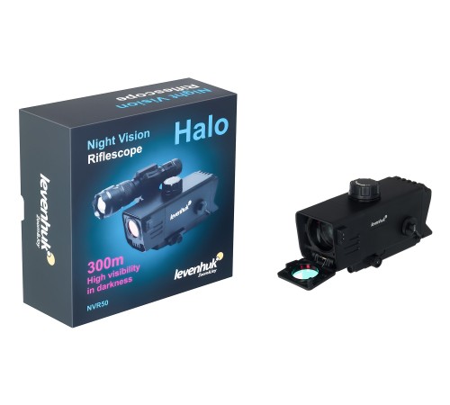 Монокуляр цифровой ночного видения Levenhuk Halo NVR50, с прицельным крепежом Монокуляр цифровой ночного видения Levenhuk Halo NVR50, с прицельным крепежом
