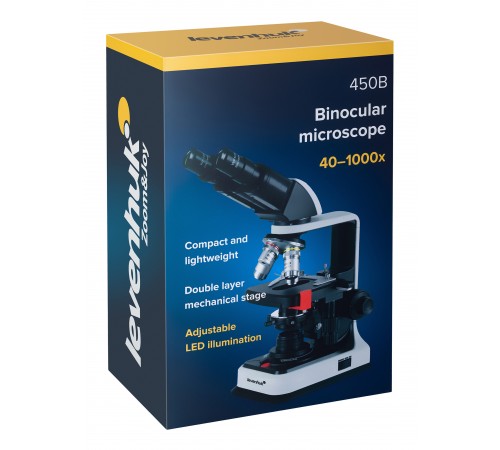 Микроскоп Levenhuk 450B, бинокулярный Микроскоп Levenhuk 450B, бинокулярный