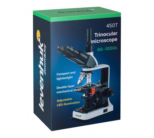 Микроскоп Levenhuk 450T, тринокулярный Микроскоп Levenhuk 450T, тринокулярный