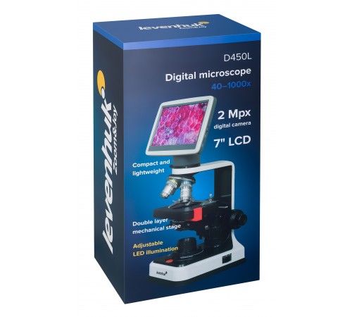 Микроскоп цифровой Levenhuk D450L LCD 7"
