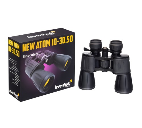 Бинокль Levenhuk New Atom 10–30x50 Бинокль Levenhuk New Atom 10–30x50