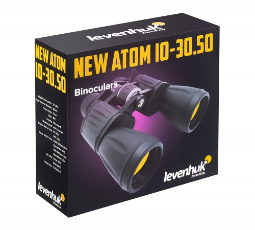 Бинокль Levenhuk New Atom 10–30x50 Бинокль Levenhuk New Atom 10–30x50