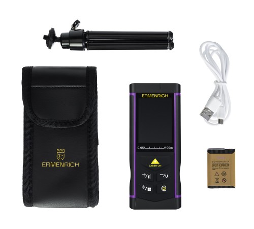 Лазерная рулетка Ermenrich PRO LR100, с камерой