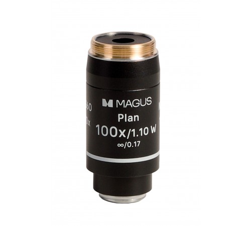 Объектив MAGUS 100PL60 W Plan 100х/1,10 ви ∞/0,17 H60 мм Объектив MAGUS 100PL60 W Plan 100х/1,10 ви ∞/0,17 H60 мм