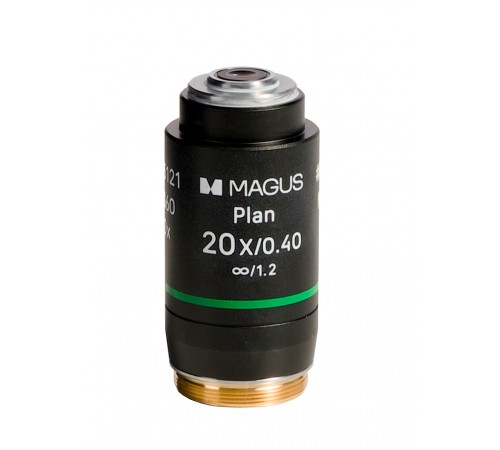 Объектив MAGUS 20PL60V Plan 20х/0,40 ∞/1,2 H60 мм Объектив MAGUS 20PL60V Plan 20х/0,40 ∞/1,2 H60 мм