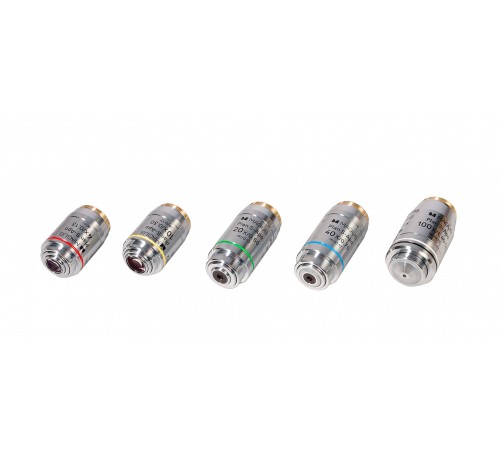 Набор объективов люминесцентных MAGUS FL S-APO60 PlanF S-Apo 4х/10х/20х/40х/100х ми ∞/0,17 H60 мм Набор объективов люминесцентных MAGUS FL S-APO60 PlanF S-Apo 4х/10х/20х/40х/100х ми ∞/0,17 H60 мм