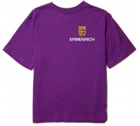 Фирменная футболка Ermenrich «Nicht pizdicht! Сумасшедший электрик», фиолетовая, размер XL