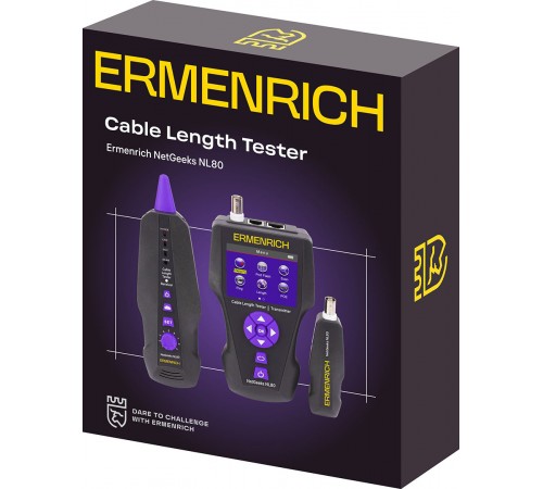 Измеритель длины кабеля Ermenrich NetGeeks NL80