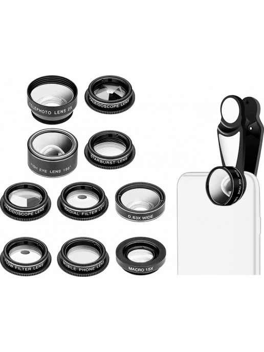 Набор объективов для смартфона Levenhuk Lens S10