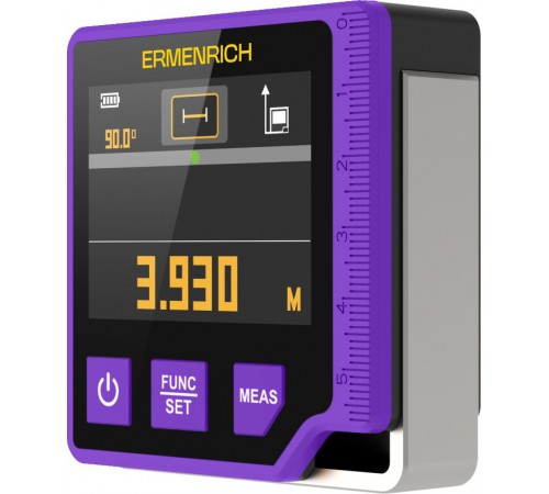 Цифровой уровень с лазерной рулеткой («3 в 1») Ermenrich Verk LQ60