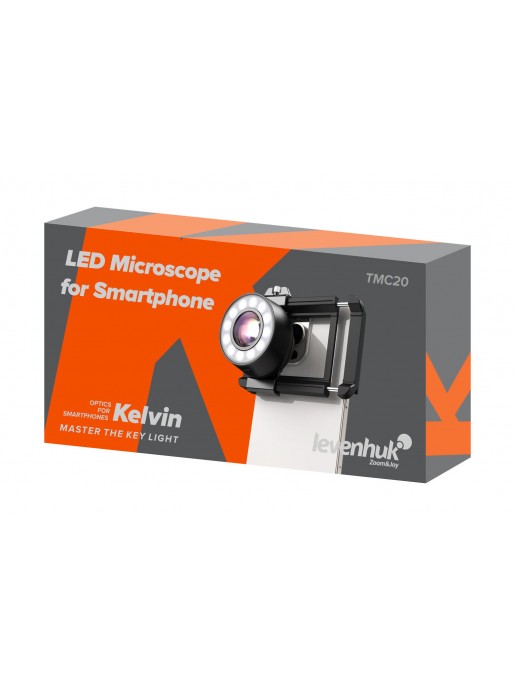 Микроскоп для телефона с подсветкой Levenhuk Kelvin TMC20