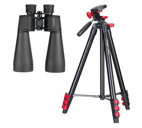 Набор: бинокль Levenhuk Bruno BASE 15x70 со штативом