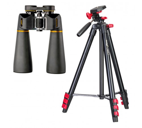 Набор: бинокль Levenhuk Bruno PLUS 25x70 со штативом