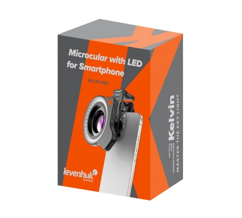 Микрокуляр для телефона с подсветкой Levenhuk Kelvin MCL10 PRO