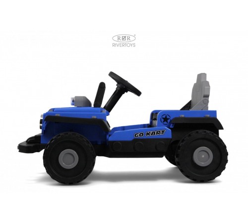 Детский электромобиль-трансформер (картинг, джип) K303PX синий