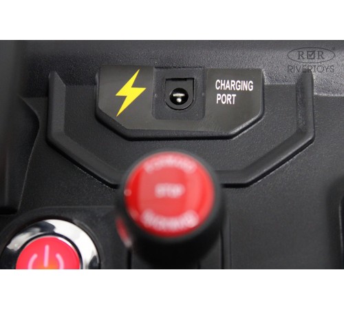 Детский электромобиль A707AA LUX NEW 4WD (16 км/ч.)  черный карбон