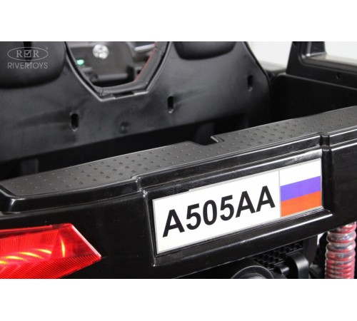 Детский электромобиль  багги с пулеметом A505AA-LUX (16 км/ч.) красный спайдер