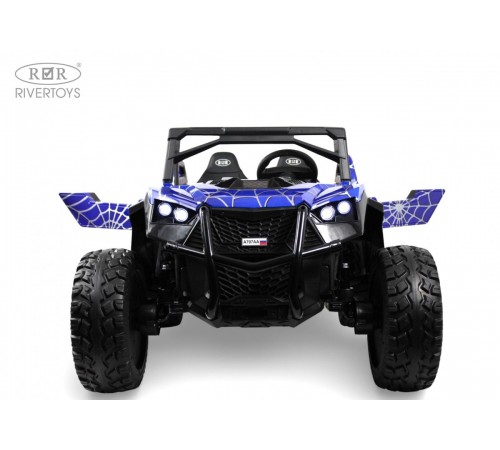 Детский электромобиль A707AA LUX NEW 4WD (16 км/ч.)  синий спайдер