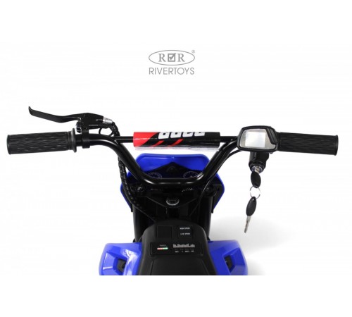 Детский электромотоцикл E777KX синий