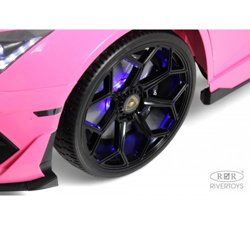 Детский электромобиль Lamborghini Aventador SVJ (A111MP) розовый