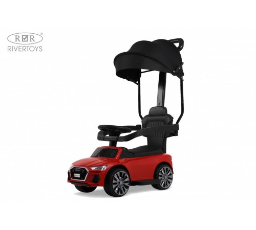 Детский толокар-каталка с козырьком AUDI Z005ZZ-AP красный