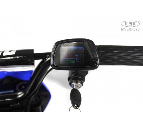 Детский электромотоцикл E777KX синий