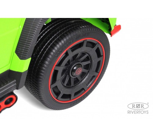 Детский двухместный электромобиль BRABUS MAXI Z888ZZ зеленый