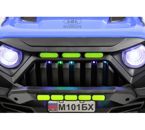 Детский электромобиль Джип MINI М101БХ синий