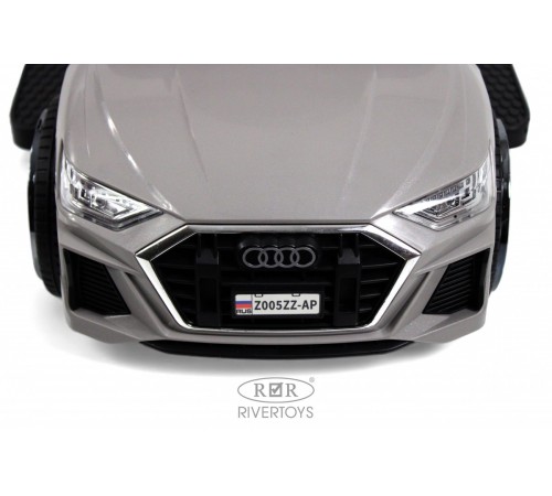 Детский толокар-каталка с козырьком AUDI Z005ZZ-AP серый