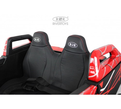 Детский электромобиль A707AA LUX NEW 4WD (16 км/ч.) красный спайдер