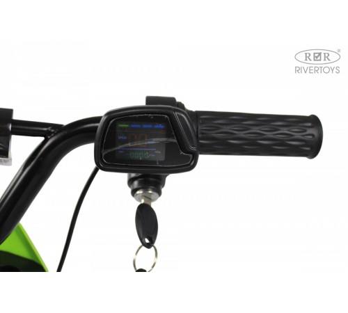 Детский электромотоцикл E777KX зеленый