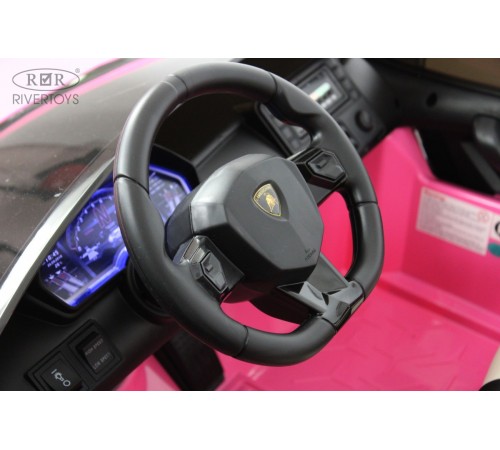 Детский электромобиль Lamborghini Aventador SVJ (A111MP) розовый