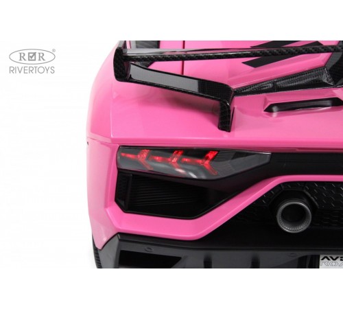 Детский электромобиль Lamborghini Aventador SVJ (A111MP) розовый