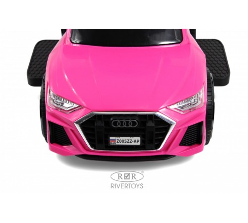 Детский толокар-каталка с козырьком AUDI Z005ZZ-AP розовый