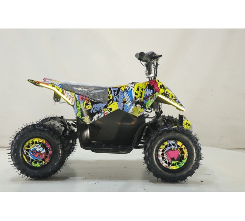 Квадроцикл ATV-2E 36V1000W Граффити желтый (Graffiti 12)