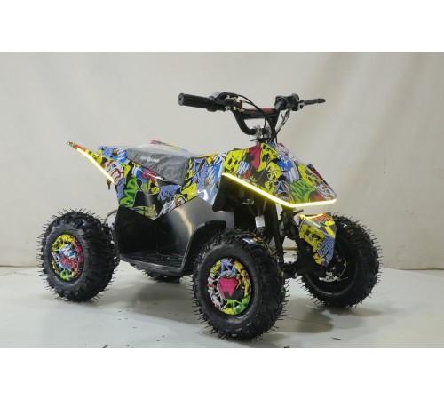 Квадроцикл ATV-2E 36V1000W Граффити желтый (Graffiti 12)
