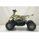 Квадроцикл ATV-2E 36V1000W Граффити желтый (Graffiti 12)