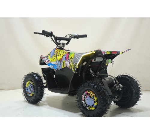 Квадроцикл ATV-2E 36V1000W Граффити желтый (Graffiti 12)