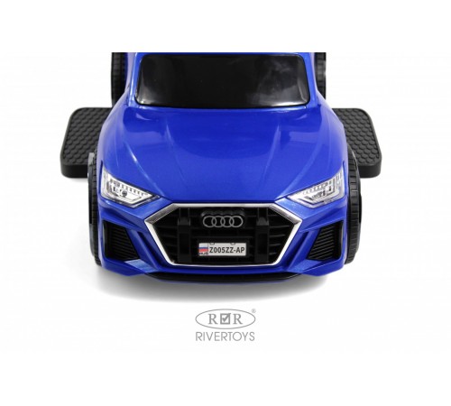 Детский толокар-каталка с козырьком AUDI Z005ZZ-AP синий
