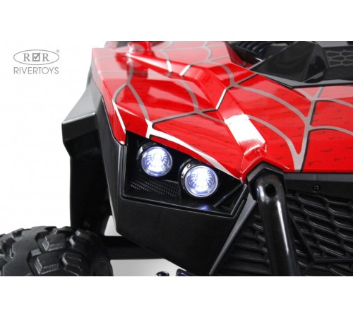 Детский электромобиль A707AA LUX NEW 4WD (16 км/ч.) красный спайдер