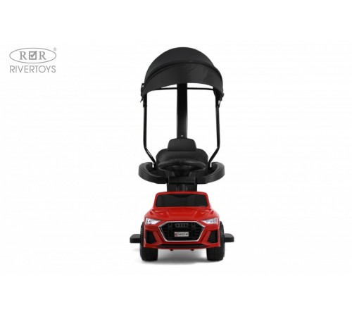 Детский толокар-каталка с козырьком AUDI Z005ZZ-AP красный