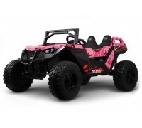 Детский электромобиль A707AA LUX NEW 4WD розовый камуфляж