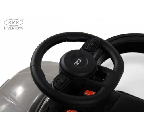 Детский толокар-каталка с козырьком AUDI Z005ZZ-AP серый