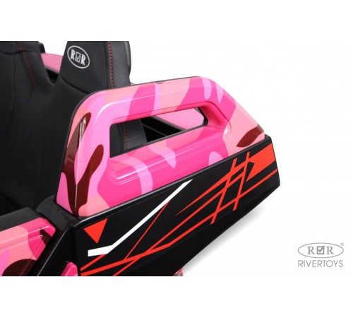 Детский электромобиль A707AA LUX NEW 4WD (16 км/ч.)  розовый камуфляж